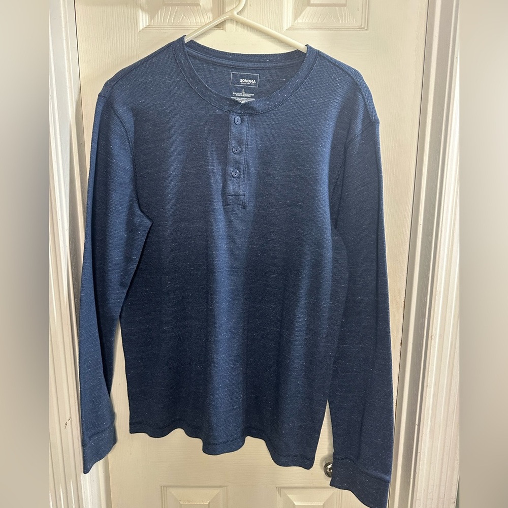 men’s waffle tee long sleeve